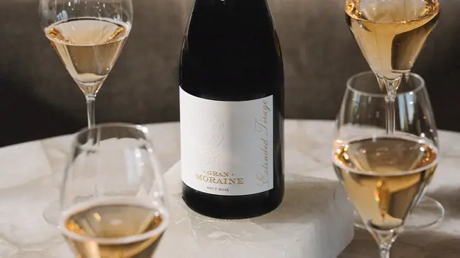 sparkling wine from Gran Moraine in Oregon