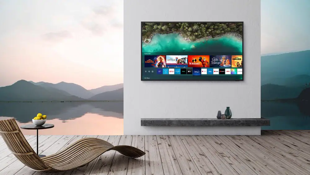 The Terrace 75-inch 4K QLED TV from Samsung.