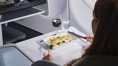 La Compagnie Airbus A321neo aircraft dining