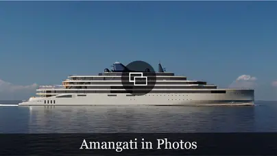 Aman Resorts Amangati Superyacht Side Profile