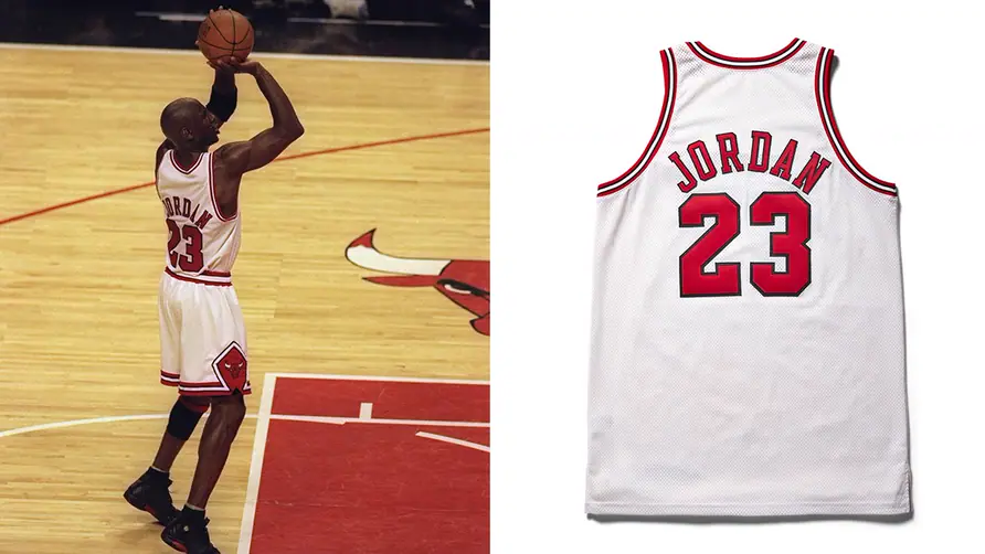 Michael Jordan's 1998 NBA Finals Game 3 Jersey back