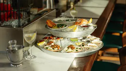 Austin Oyster Co. seafood tower