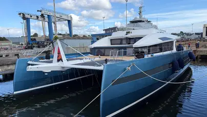 JFA Yachts Long Island 87 Catamaran bow