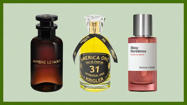 Louis Vuitton Ambre Levant; Krigler America One 31 Perfume Nouvelle Edition; Maison Crivelli Musc Nurāsana