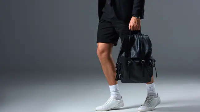 Man wearing shorts