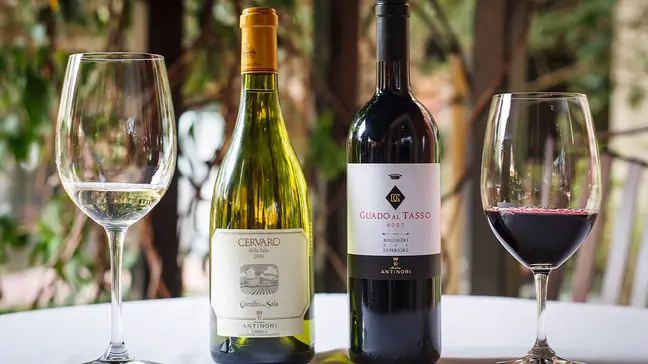 Marchesi Antinori wine bottles